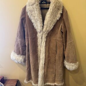 Brooks Brothers Tan Shearling Coat VINTAGE